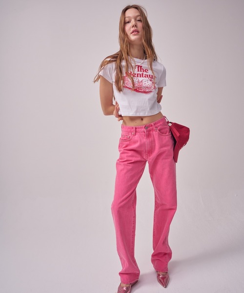 THE CENTAUR（ザセントール）の「A'GEM/9 × .kom『THE CENTAUR/ザセントール』STRAWBERRY CROPPED TSHIRT/ストロベリーデザイン クロップド丈 Tシャツ カットソー（Tシャツ/カットソー・レディース・ホワイト/ピンク・FREE）」の10枚目の写真