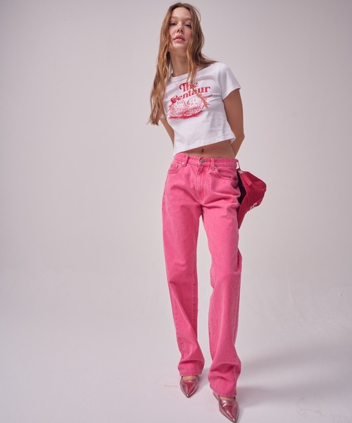 THE CENTAUR（ザセントール）の「A'GEM/9 × .kom『THE CENTAUR/ザセントール』STRAWBERRY CROPPED TSHIRT/ストロベリーデザイン クロップド丈 Tシャツ カットソー（Tシャツ/カットソー・レディース・ホワイト/ピンク・FREE）」の11枚目の写真