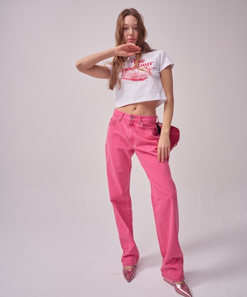 THE CENTAUR（ザセントール）の「A'GEM/9 × .kom『THE CENTAUR/ザセントール』STRAWBERRY CROPPED TSHIRT/ストロベリーデザイン クロップド丈 Tシャツ カットソー（Tシャツ/カットソー・レディース・ホワイト/ピンク・FREE）」の12枚目の写真