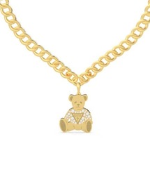 Guess | VINTAGE BEAR Bear Charm Curb Necklace (Gold)(ネックレス)