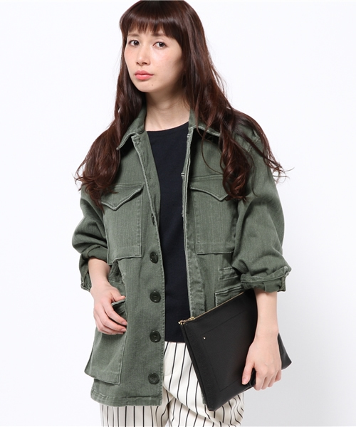 THE SHINZONE ミリタリージャケット THE SHINZONE オリーブグリーン