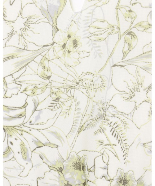 INGNI(イング)の「花柄Vネックプリーツ/ワンピース(ワンピース・レディース・アイボリー/グレー/ピンク/ブラック・M)」の8枚目の写真