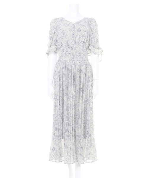 INGNI(イング)の「花柄Vネックプリーツ/ワンピース(ワンピース・レディース・アイボリー/グレー/ピンク/ブラック・M)」の20枚目の写真