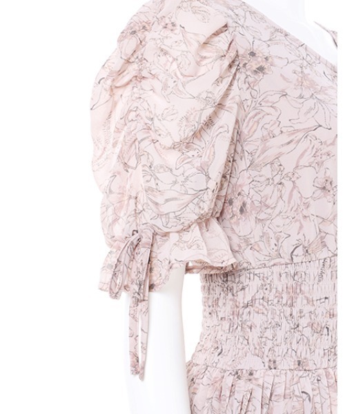 INGNI(イング)の「花柄Vネックプリーツ/ワンピース(ワンピース・レディース・アイボリー/グレー/ピンク/ブラック・M)」の13枚目の写真