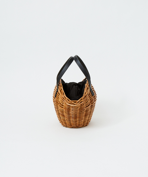 The Bagmati（ザバグマティ）の「【BAGMATI】 レザーカゴバッグ（かごバッグ・レディース・ブラック・フリー）」の6枚目の写真