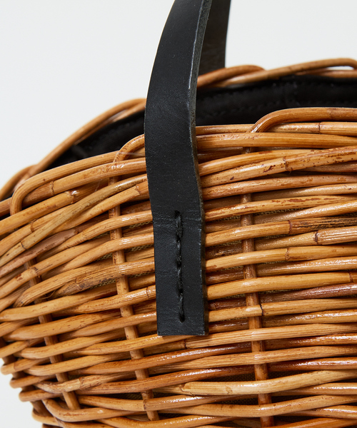 The Bagmati（ザバグマティ）の「【BAGMATI】 レザーカゴバッグ（かごバッグ・レディース・ブラック・フリー）」の9枚目の写真