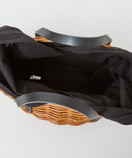 The Bagmati（ザバグマティ）の「【BAGMATI】 レザーカゴバッグ（かごバッグ・レディース・ブラック・フリー）」の13枚目の写真