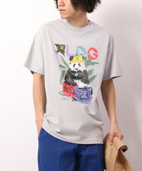 LRG(エルアールジー)の「LRG パンダアニマルクリエイトディガー プリントTシャツ(Tシャツ/カットソー・メンズ・ブルーグリーン/シルバー・L/M/XL)」の9枚目の写真