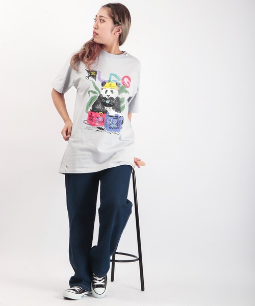 LRG(エルアールジー)の「LRG パンダアニマルクリエイトディガー プリントTシャツ(Tシャツ/カットソー・メンズ・ブルーグリーン/シルバー・L/M/XL)」の8枚目の写真