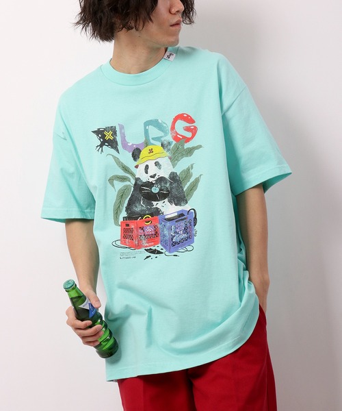 LRG(エルアールジー)の「LRG パンダアニマルクリエイトディガー プリントTシャツ(Tシャツ/カットソー・メンズ・ブルーグリーン/シルバー・L/M/XL)」の6枚目の写真