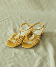 AMERICAN HOLIC | 編み込みチャンキーヒールサンダル(サンダル)