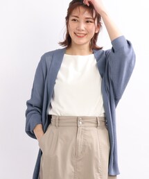 SHOO・LA・RUE | リネンタッチ度違い天竺カーディガン【藤本美貴さん着用】(カーディガン/ボレロ)