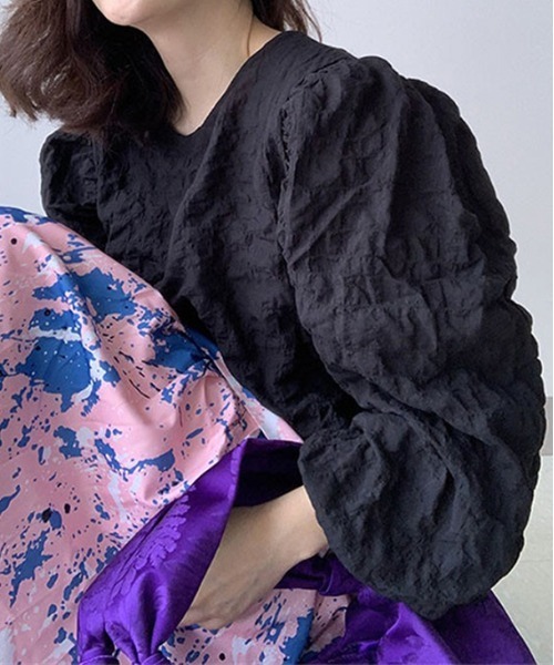 シフォンパフスリーブ トップス（シャツ/ブラウス）｜AMELY
