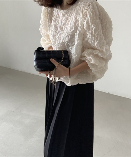 シフォンパフスリーブ トップス（シャツ/ブラウス）｜AMELY