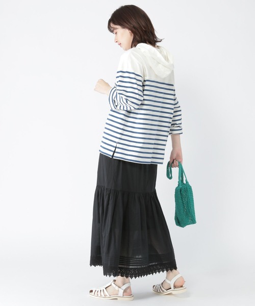 studio CLIP（スタディオクリップ）の「コットンボイルレーススカート（スカート・レディース・ブラック/オフホワイト/ラベンダー・FREE）」の14枚目の写真