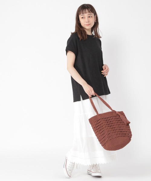 studio CLIP（スタディオクリップ）の「コットンボイルレーススカート（スカート・レディース・ブラック/オフホワイト/ラベンダー・FREE）」の10枚目の写真