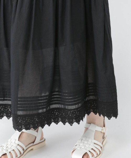 studio CLIP（スタディオクリップ）の「コットンボイルレーススカート（スカート・レディース・ブラック/オフホワイト/ラベンダー・FREE）」の15枚目の写真