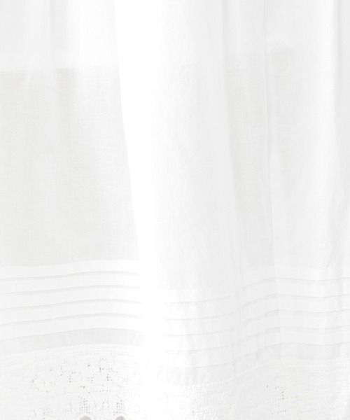 studio CLIP（スタディオクリップ）の「コットンボイルレーススカート（スカート・レディース・ブラック/オフホワイト/ラベンダー・FREE）」の18枚目の写真