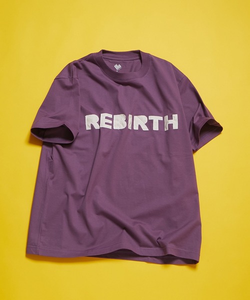 REBIRTH PROJECT(リバースプロジェクト)の「【ユニセックスアイテム】REBIRTH PROJECT/リバースプロジェクト AIRBACK ロゴTシャツ【SOUL COTTON/ソウルコットン】【AIRBACK/エアバック】(Tシャツ/カットソー・メンズ・グレー/バーガンディー/オレンジ/パープル/ネイビー/ブルー/ベージュ/ブラック・S/M/L/XL/XXL)」の7枚目の写真
