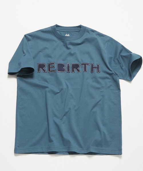 REBIRTH PROJECT(リバースプロジェクト)の「【ユニセックスアイテム】REBIRTH PROJECT/リバースプロジェクト AIRBACK ロゴTシャツ【SOUL COTTON/ソウルコットン】【AIRBACK/エアバック】(Tシャツ/カットソー・メンズ・グレー/バーガンディー/オレンジ/パープル/ネイビー/ブルー/ベージュ/ブラック・S/M/L/XL/XXL)」の6枚目の写真