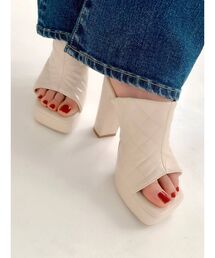 RESEXXY | キルティング厚底サンダル(サンダル)