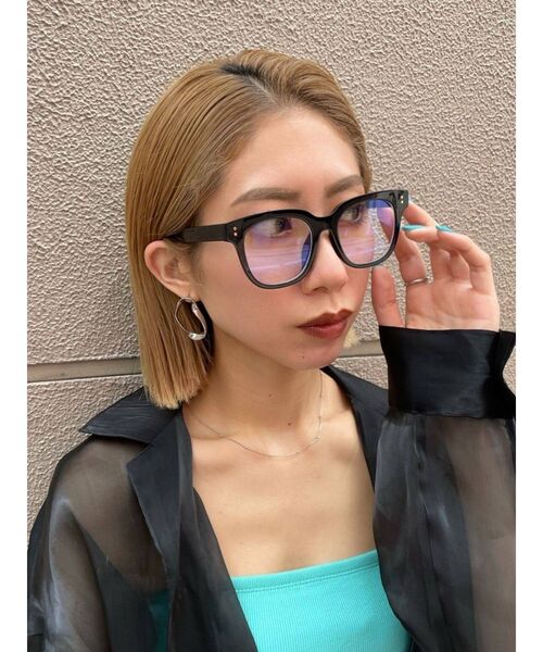 EMODA(エモダ)の「伊達眼鏡(メガネ・レディース・ブラック・FREE)」の2枚目の写真