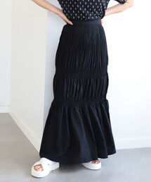 Ray BEAMS | Ray BEAMS / ピンタック シャーリング スカート(スカート)