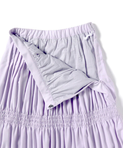 Ray BEAMS（レイビームス）の「Ray BEAMS / ピンタック シャーリング スカート（スカート・レディース・ブラック/ラベンダー・1/0）」の19枚目の写真