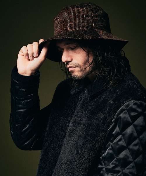 glamb ハット　リバーシブル glamb 帽子 ハット Reversible Boa Bucket Hat / リバーシブル