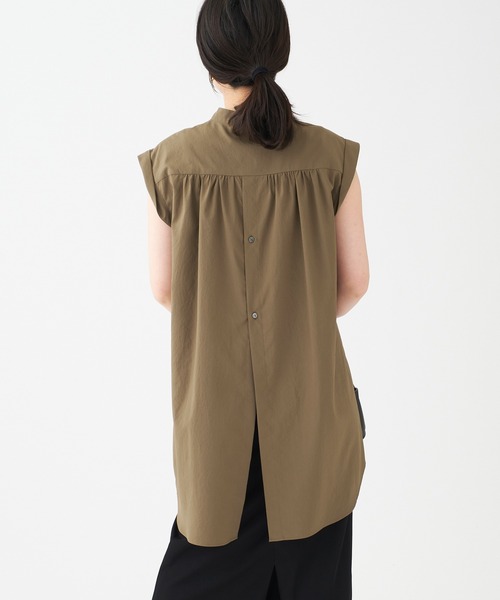 journal standard L'essage（ジャーナルスタンダードレサージュ）の「ピンタックノースリーブシャツ（シャツ/ブラウス・レディース・ホワイト/ブラック/ブラウン系その他・FREE）」の18枚目の写真