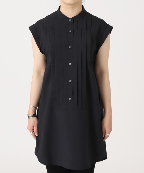 journal standard L'essage（ジャーナルスタンダードレサージュ）の「ピンタックノースリーブシャツ（シャツ/ブラウス・レディース・ホワイト/ブラック/ブラウン系その他・FREE）」の21枚目の写真