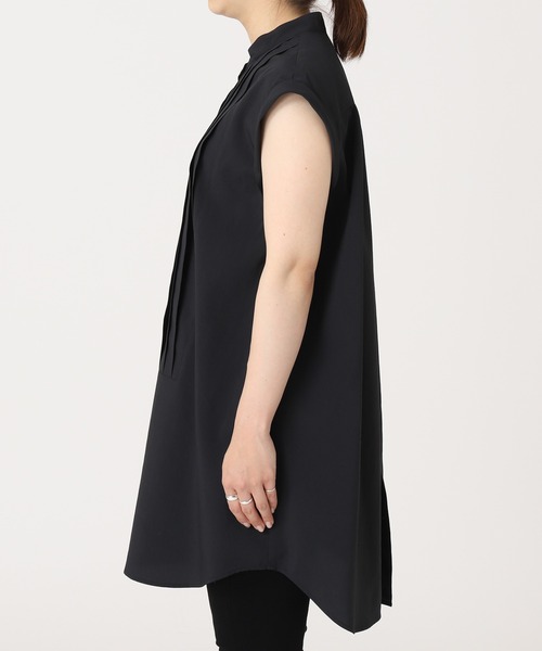 journal standard L'essage（ジャーナルスタンダードレサージュ）の「ピンタックノースリーブシャツ（シャツ/ブラウス・レディース・ホワイト/ブラック/ブラウン系その他・FREE）」の22枚目の写真