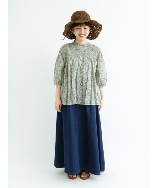 Samansa Mos2(サマンサ モスモス)の「ペーパーワイドハット(ハット・レディース・ベージュ/ブラウン・フリ-)」の7枚目の写真