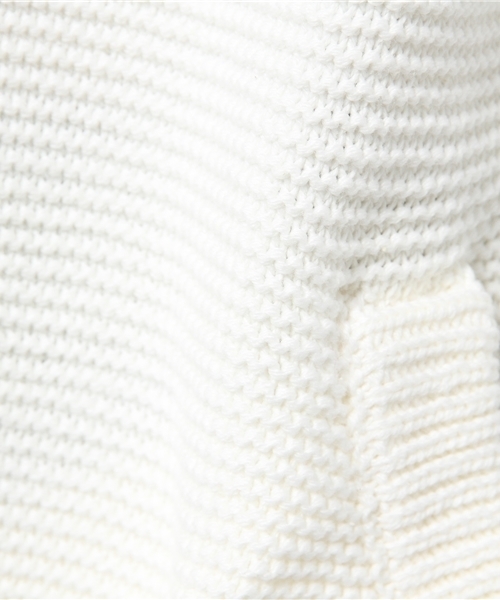 CIAOPANIC（チャオパニック）の「【Ciaopanic】綿混ガーター編みLONGC/D（カーディガン/ボレロ・レディース・オフホワイト/グレー/ライトブルー・FREE）」の12枚目の写真