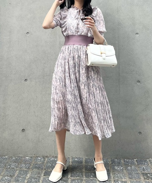 TITTY&CO.（ティティーアンドコー）の「【TITTY&CO.】トワルドジュイプリーツミディワンピース（ワンピース・レディース・ブルー/グレー系その他・X-SMALL/FREE）」の10枚目の写真