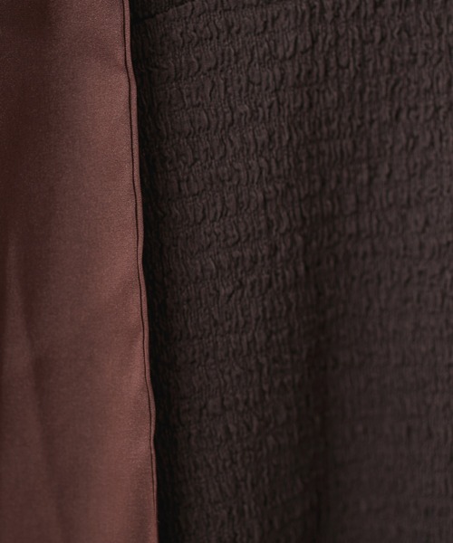 natural couture(ナチュラルクチュール)の「WEB限定/ラメシアーボータイポコポコカットワンピース(ワンピース・レディース・ブラック/ブラウン/ベージュ・FREE)」の21枚目の写真