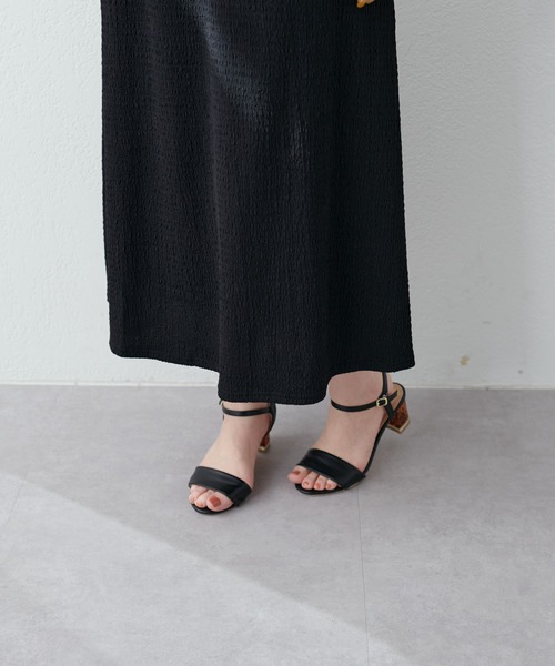 natural couture(ナチュラルクチュール)の「WEB限定/ラメシアーボータイポコポコカットワンピース(ワンピース・レディース・ブラック/ブラウン/ベージュ・FREE)」の12枚目の写真