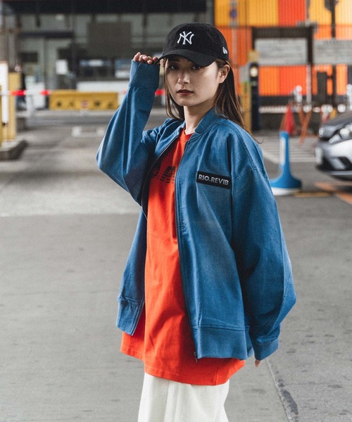 TopIsm（トップイズム）の「RIO.REVIB デニムMA-1（MA-1・メンズ・ネイビー/サックスブルー/ブルー系その他・XL/L）」の12枚目の写真