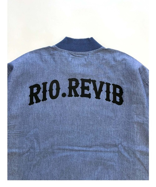 TopIsm（トップイズム）の「RIO.REVIB デニムMA-1（MA-1・メンズ・ネイビー/サックスブルー/ブルー系その他・XL/L）」の17枚目の写真