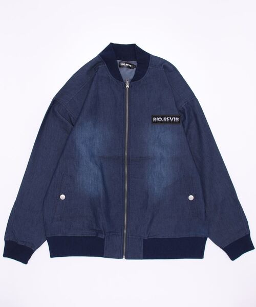 TopIsm（トップイズム）の「RIO.REVIB デニムMA-1（MA-1・メンズ・ネイビー/サックスブルー/ブルー系その他・XL/L）」の5枚目の写真