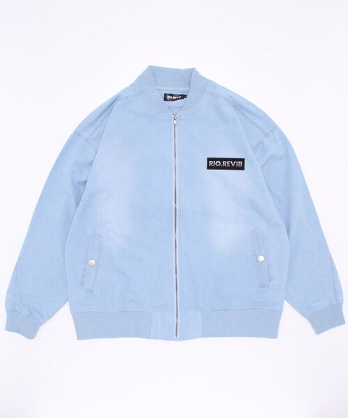 TopIsm（トップイズム）の「RIO.REVIB デニムMA-1（MA-1・メンズ・ネイビー/サックスブルー/ブルー系その他・XL/L）」の7枚目の写真