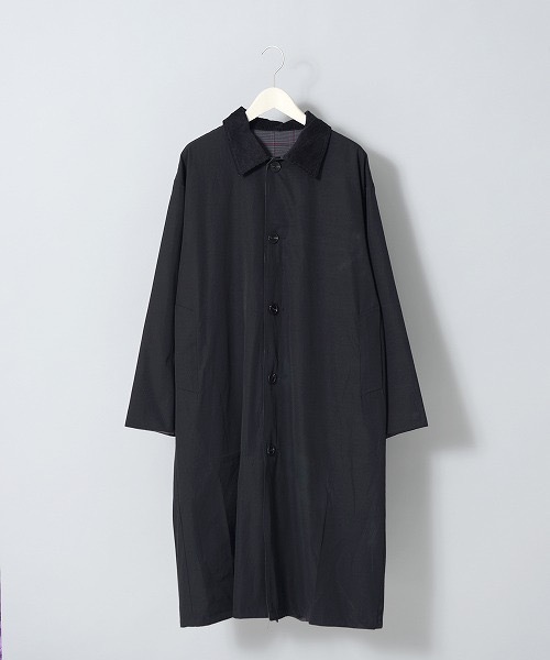 Revo.（レボ）の「TC PORYPEACHLONG COAT/ポリピーチ ロングコート（その他アウター・メンズ・ブラック/オリーブ/アイボリー・MEDIUM/LARGE）」の3枚目の写真