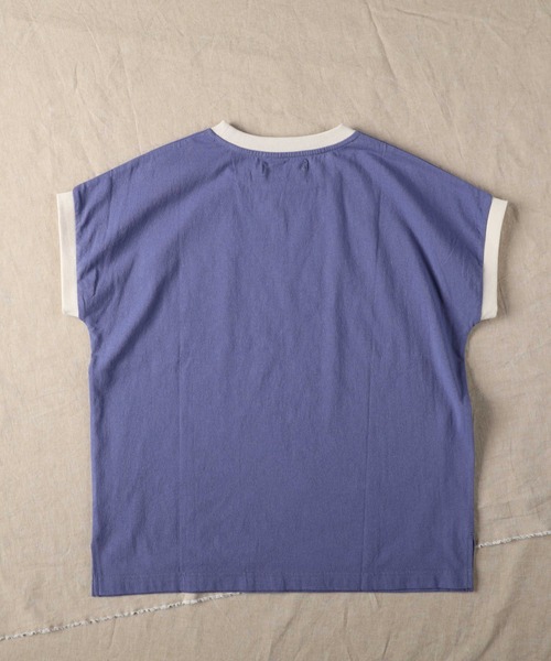 HONEYSUCKLE ROSE(ハニーサックルローズ)の「【HONEYSUCKLE ROSE】リンガーフレンチスリーブ(Tシャツ/カットソー・レディース・ブルー/ホワイト・M/L)」の8枚目の写真