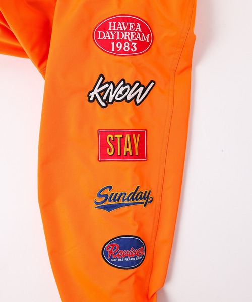 WEGO（ウィゴー）の「WEGO/WEGO/リバーシブル ワッペンスタジャン（スタジャン・レディース・ブラック系その他/ホワイト/パープル/ブラック/イエロー/グリーン系その他/ダークグリーン/グレー/オレンジ/ネイビー・X-LARGE/MEDIUM/LARGE）」の17枚目の写真