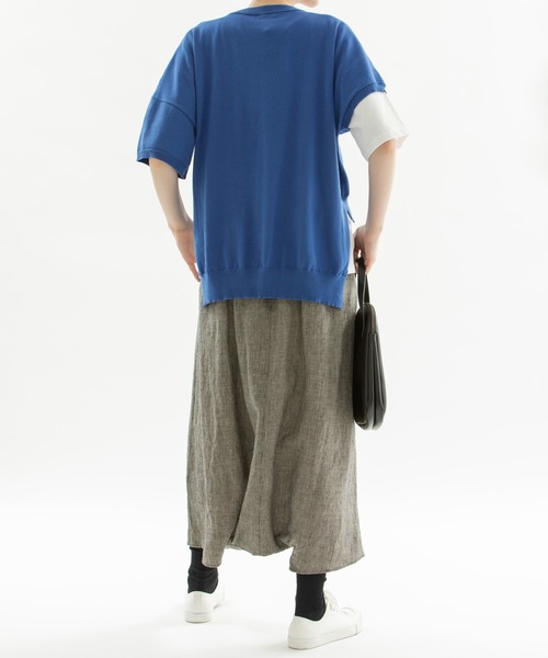 nop de nod（ノップドゥノッド）の「リネン サルエルバルーンスカート