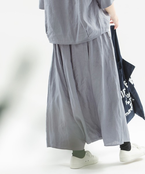 nop de nod（ノップドゥノッド）の「リネン サルエルバルーンスカート
