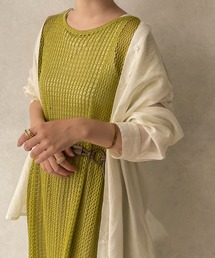 apres jour clair | 【apres jour clair】メッシュニットワンピース【ZOZOTOWN限定アイテム】(ワンピース)