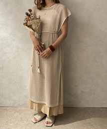 【apres jour clair】メッシュニットワンピース【ZOZOTOWN限定アイテム】