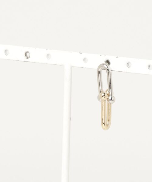 LEGENDA（レジェンダ）の「Connected Chain Necklace＆Pierce（ネックレス・メンズ・シルバー×ゴールド・FREE）」の9枚目の写真