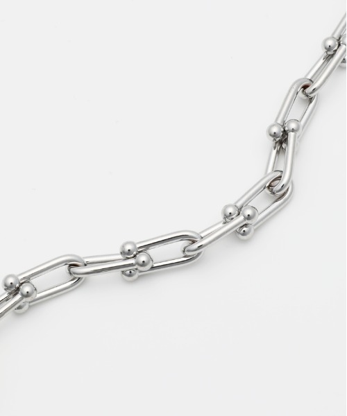 LEGENDA（レジェンダ）の「Connected Chain Necklace＆Pierce（ネックレス・メンズ・シルバー×ゴールド・FREE）」の3枚目の写真